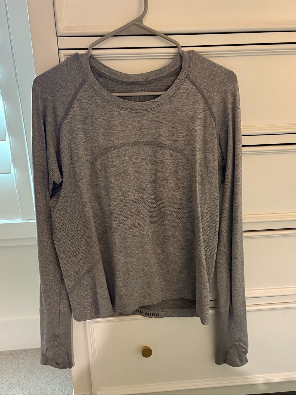 Lululemon Heather Gray Long-Sleeve Athletic long sleeve tee size 12